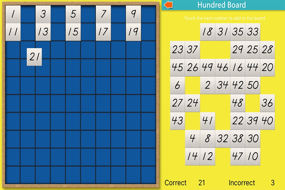 Montessori Hundred Board Lite screenshot 4