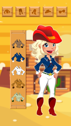 Cowboy & Cowgirl Dressup - Kids Games 2017(圖2)-速報App