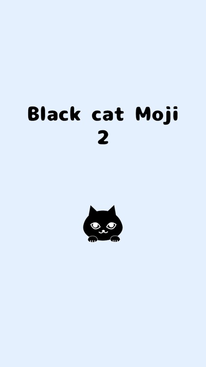 Blackcat Moji 2 Kawaii emoji