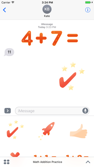 Math Addition Practice Stickers(圖1)-速報App