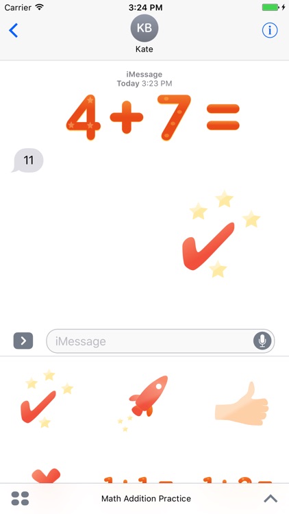 Math Addition Practice Stickers