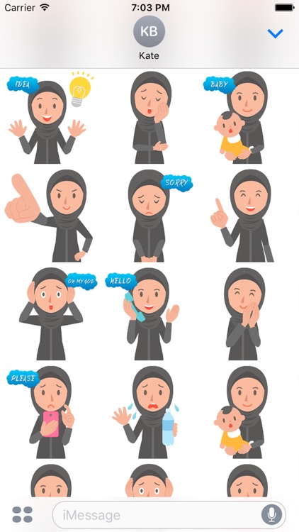 Muslimoji woman screenshot-3