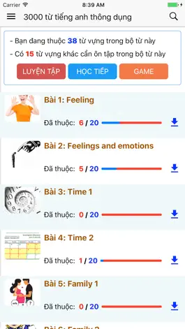 Game screenshot Từ vựng tiếng anh theo chủ đề: 3000 từ thông dụng mod apk