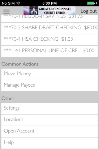 Greater Cincinnati Credit Union screenshot 2