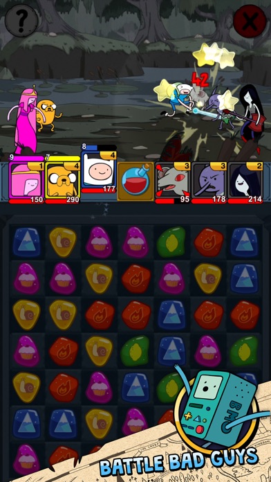 Adventure Time Puzzle Quest - Match 3 RPG Game Screenshot 2