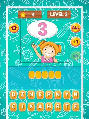Screenshot 4 Pics Quiz Números de Palabra - Inglés Spell 1-100 iphone