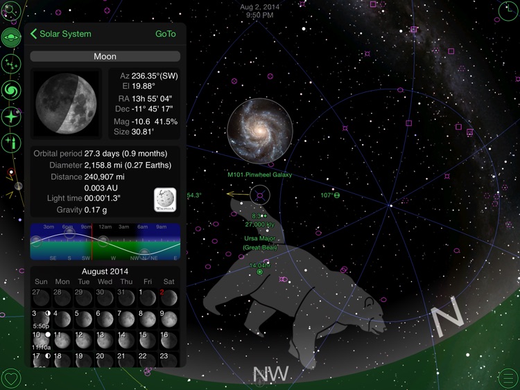GoSkyWatch Planetarium for iPad - Astronomy Guide