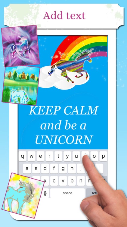 Unicorn Wallpaper Maker – Add your own text!