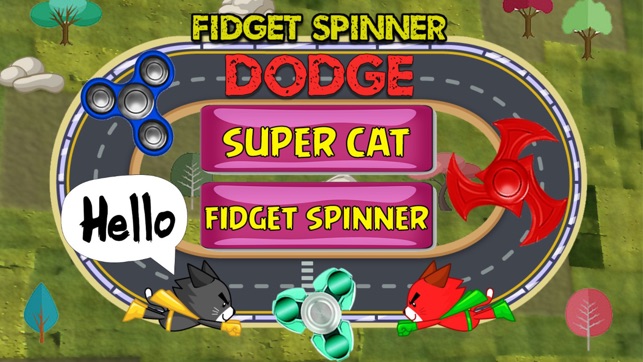 Fidget Spinner Dodge : Super Cat Racing(圖1)-速報App