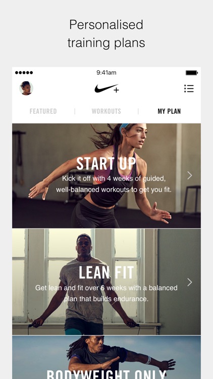 Nike+ Training Club –Workouts & Fitness Plans