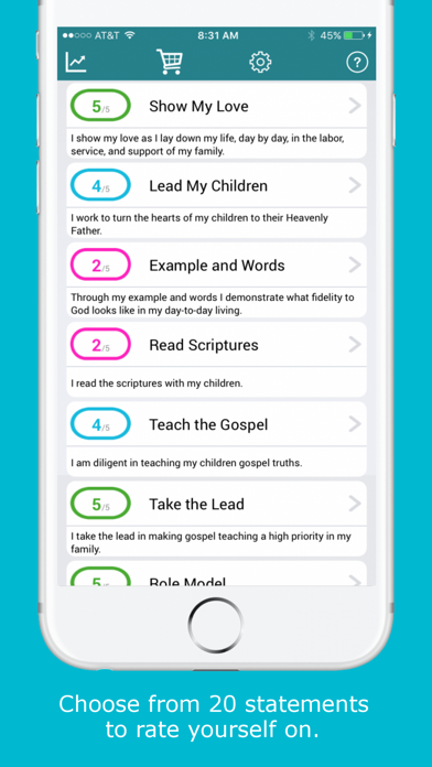 LDS Fathers Self Evaluation Tool - Lite screenshot 2