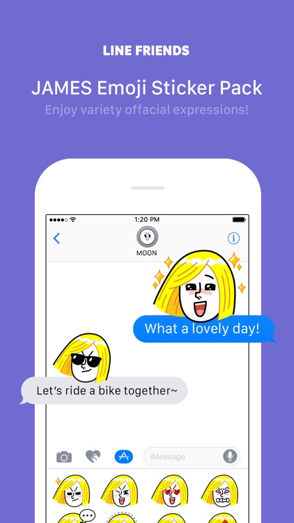 Narcissist, JAMES Emoji - LINE FRIENDS