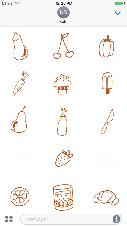 Animated Cute Food Stickers screenshot-1