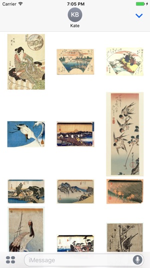 Hiroshige Artworks Stickers