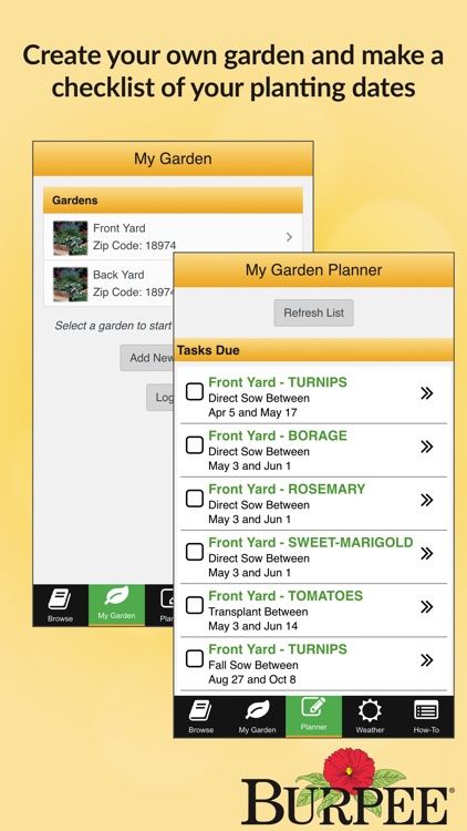 Garden Time Planner