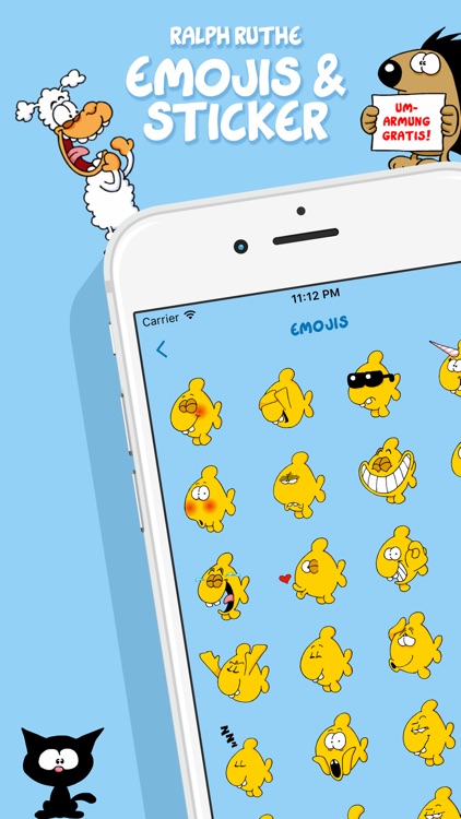 Ruthe Cartoons - Emoji und Sticker Keyboard-App