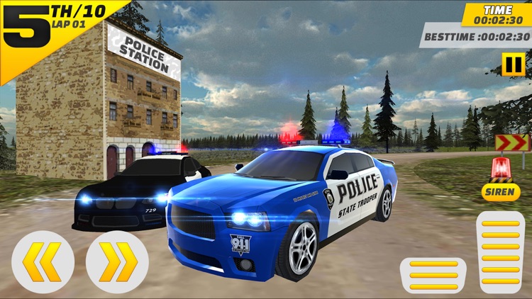 Police Car Death Racing Sim-ulator 2017 screenshot-3