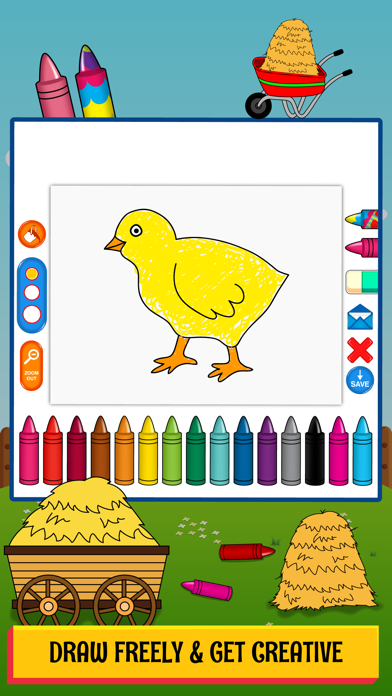 How to cancel & delete Farm Animals Coloring Book for Kids & Preschoolers from iphone & ipad 4