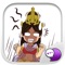 This is the official mobile iMessage Sticker & Keyboard app of Lady isan old old Character