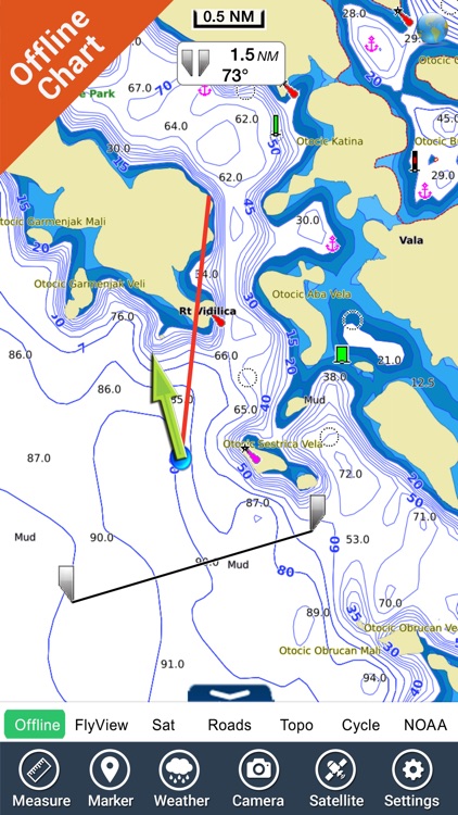 Marine: Croatia HD - GPS Map Navigator