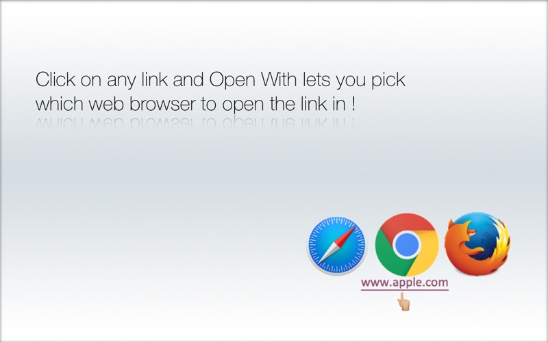 Open With -Browser/Mail picker