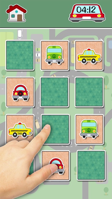 Cars find the Pairs learning game screenshot 3