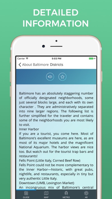 Baltimore Travel Guide with Offline Street Map screenshot 4