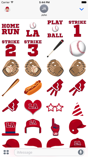 Los Angeles A Baseball Stickers & Emojis(圖4)-速報App