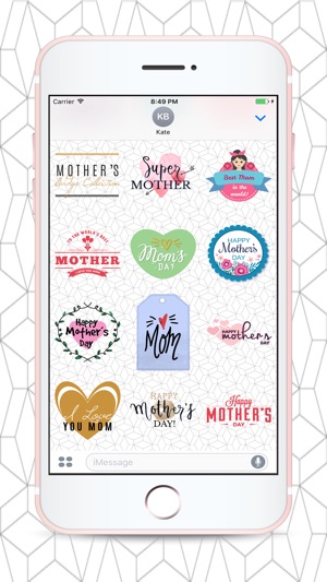 Mothers Day Stickers for Messaging(圖3)-速報App