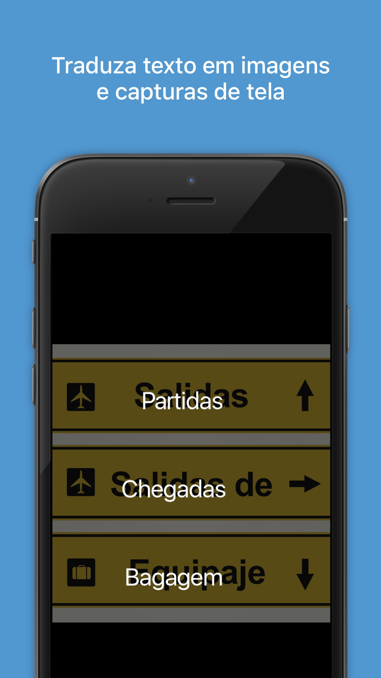 Screenshot do app Tradutor da Microsoft