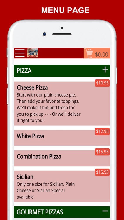 Sal's Pizzeria App