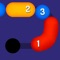 Tap on the balls with same number to merge them