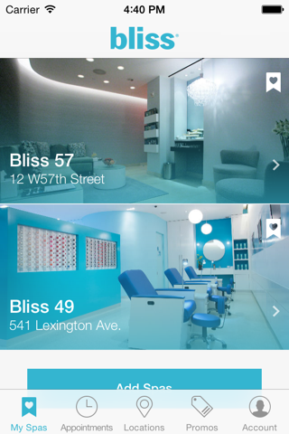 Bliss Spa Booking screenshot 2