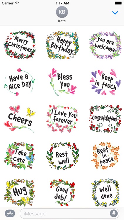 Flowers And Greetings Card