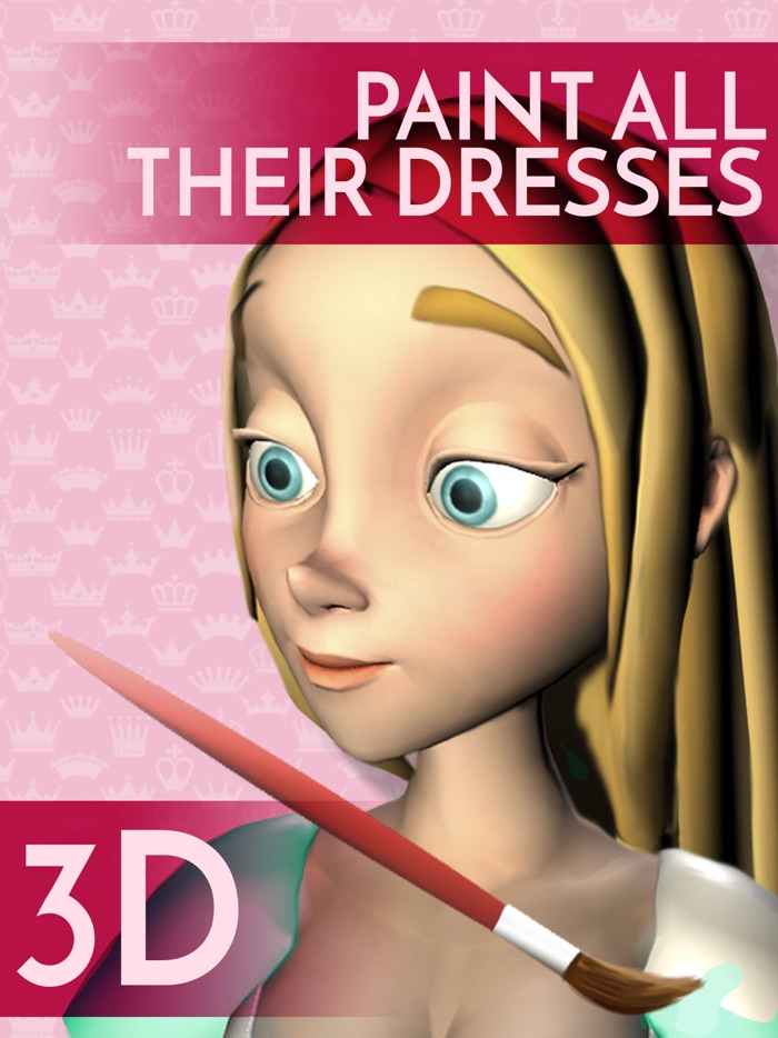 姫3D塗り絵 - 絵画ゲーム