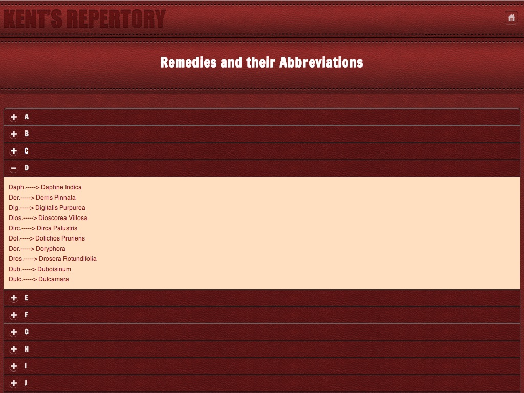 Kent Homeopathic Repertory screenshot 2