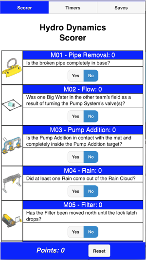 FLL Hydro Dynamics Scorer