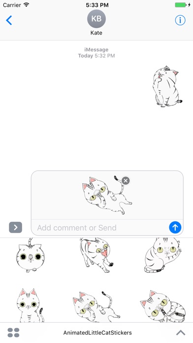 Animated Little Cat Stickers screenshot 4
