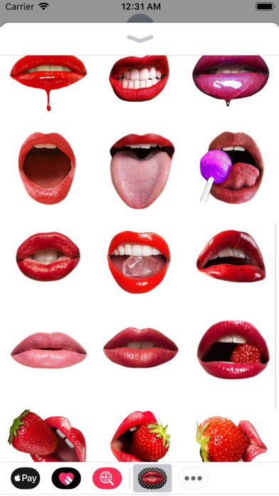Hot Flirty Lips Stickers screenshot 3