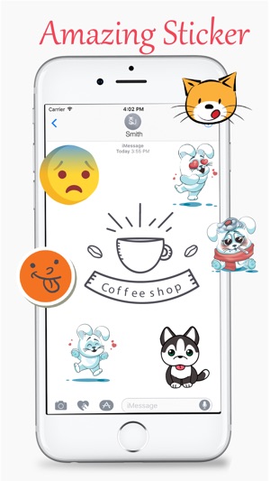 Cats and Coffee Lovers Stickers Pack(圖5)-速報App