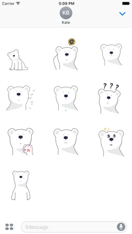 Game screenshot Polar Bear Animated Stickers apk