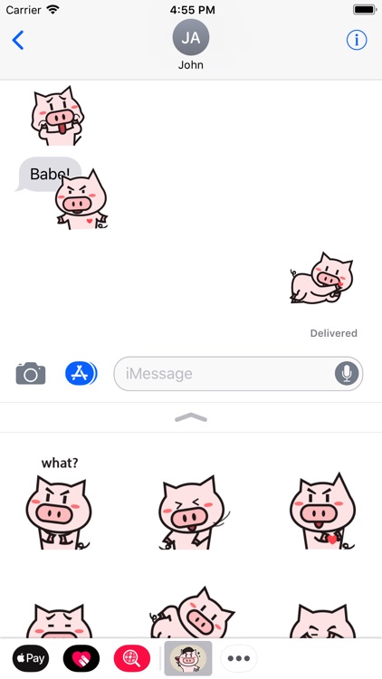 Little Pig Animated Stickers