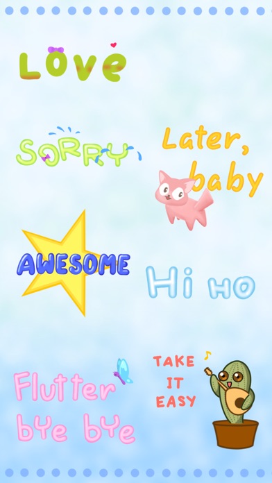 Bubble Words Animated Stickers screenshot 2
