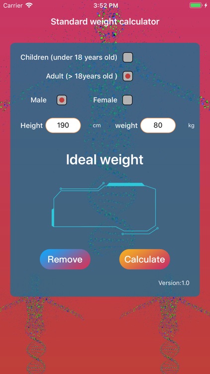 Standard weight calculator screenshot-3