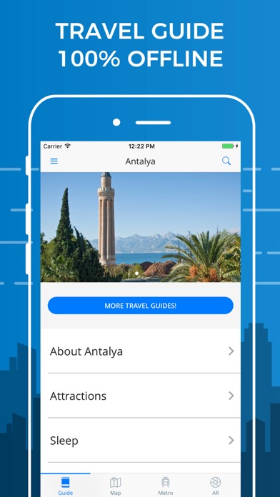 How to cancel & delete Antalya Travel Guide with Offline Street Map from iphone & ipad 1