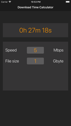 Download Time Calculator