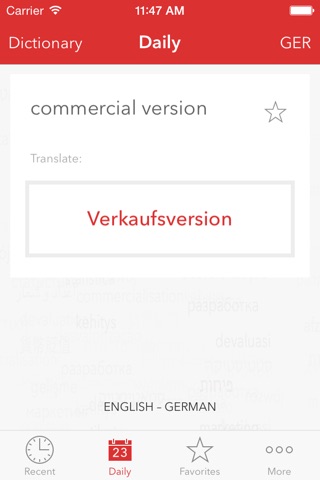 Verbis Management terms EN-DE screenshot 3