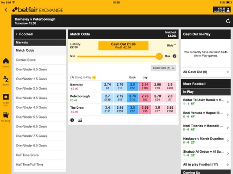 Betfair™ Exchange Betting Odds screenshot 3