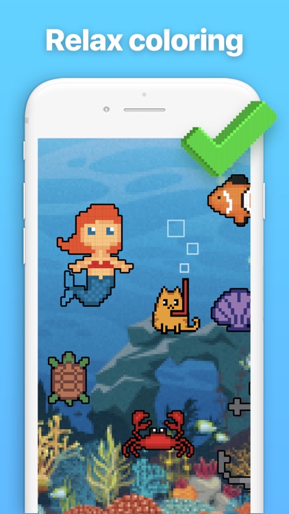 Pixel Cat - Color by Number