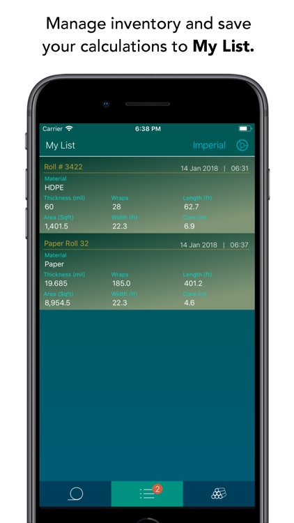 Roll Calculator